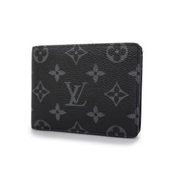 Louis Vuitton Wallet Monogram Eclipse Portefeuille Multiple M61695 Black Men's