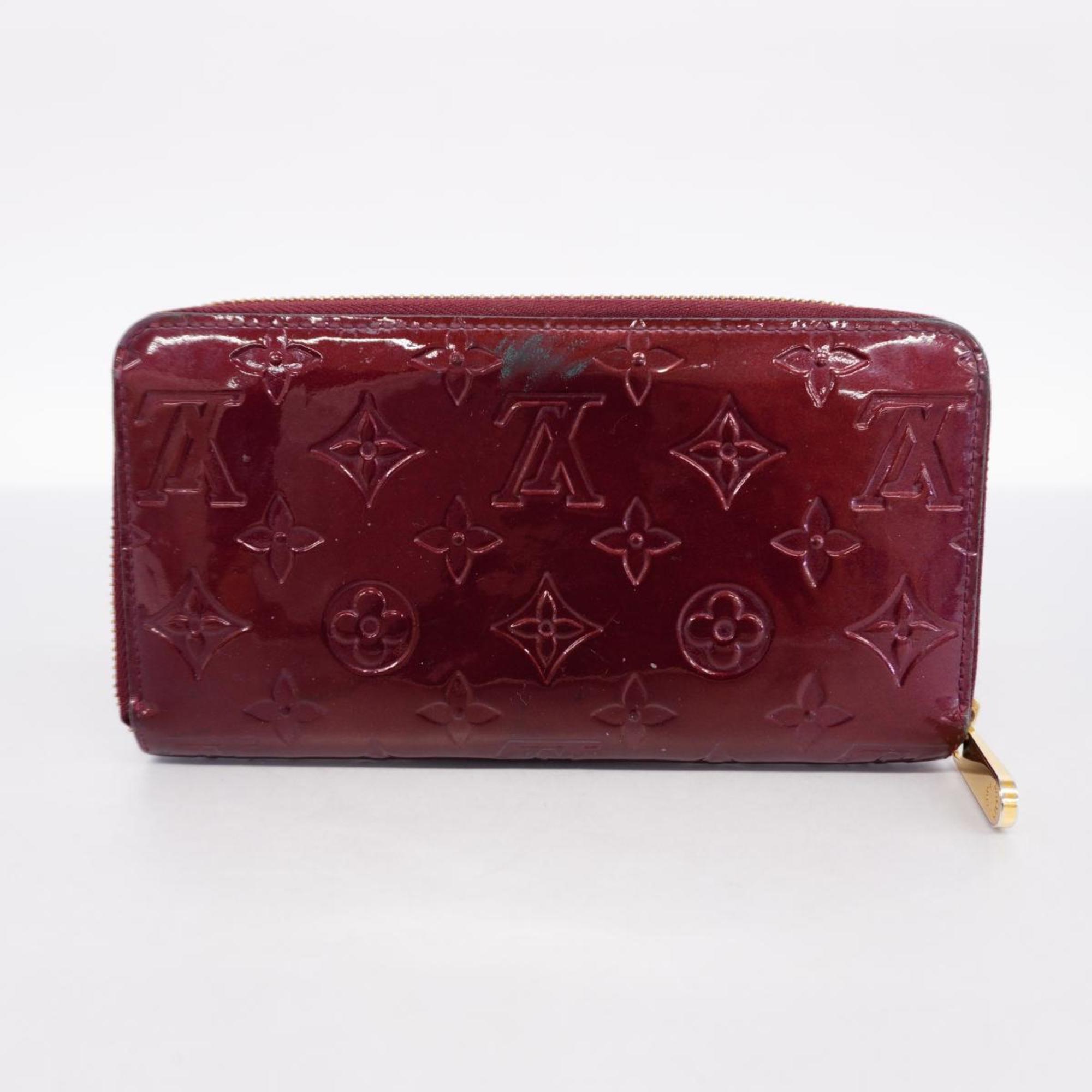 Louis Vuitton Long Wallet Vernis Zippy M91536 Rouge Fauvist Men's Women's