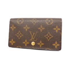 Louis Vuitton Wallet Monogram Porte Monnaie Tresor M61730 Brown Women's