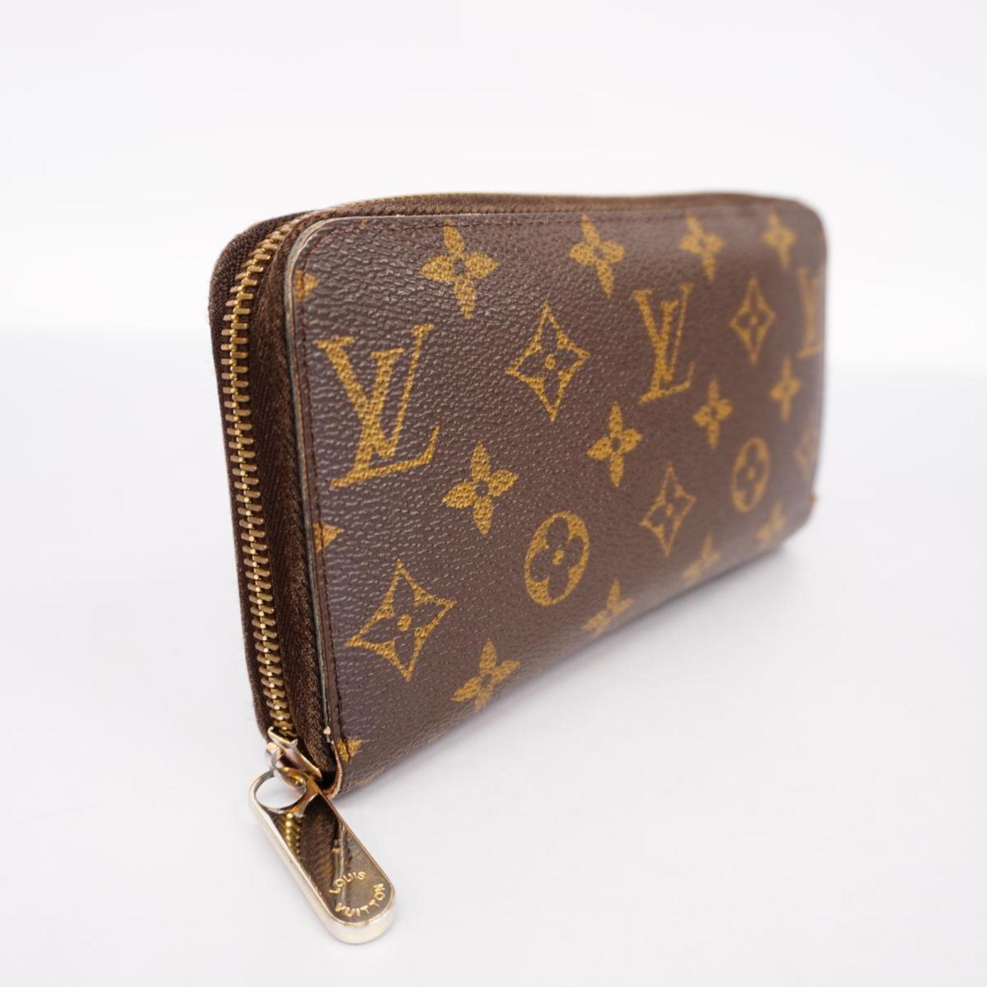 Louis Vuitton Long Wallet Monogram Zippy M60017 Brown Men's Women's