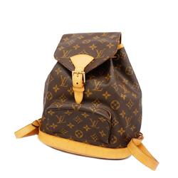 Louis Vuitton Backpack Monogram Montsouris MM M51136 Brown Women's