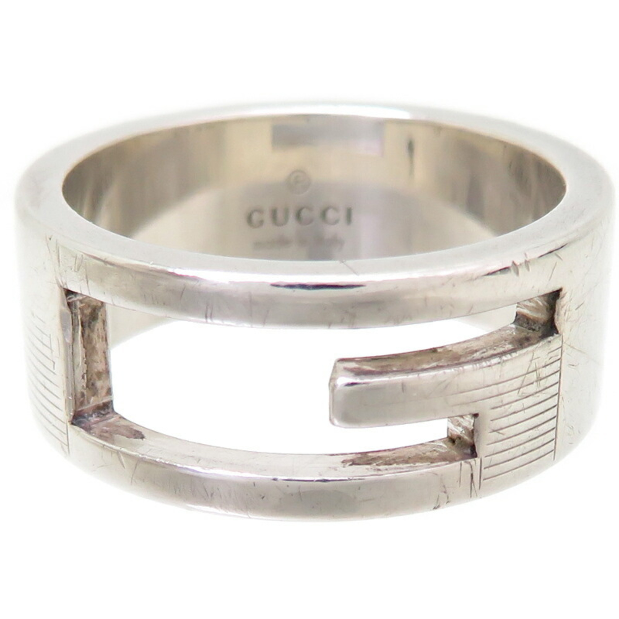 Gucci SV925 G Women's Ring, Silver 925, Size 12.5