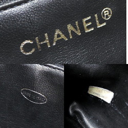 Chanel V-stitch women's shoulder bag in caviar skin, black