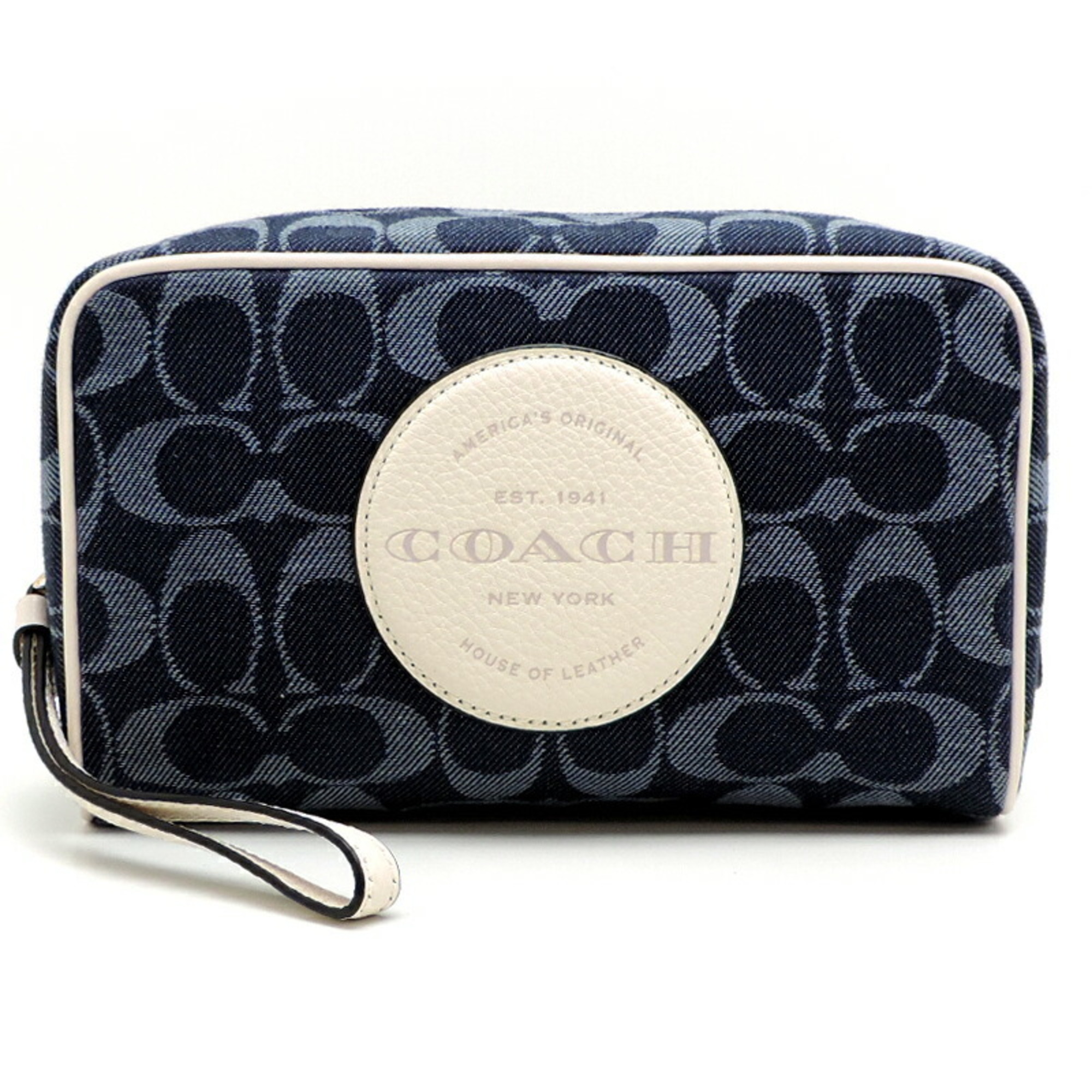 Coach Signature Women's Pouch C4230 Canvas Navy