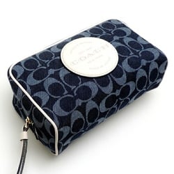 Coach Signature Women's Pouch C4230 Canvas Navy