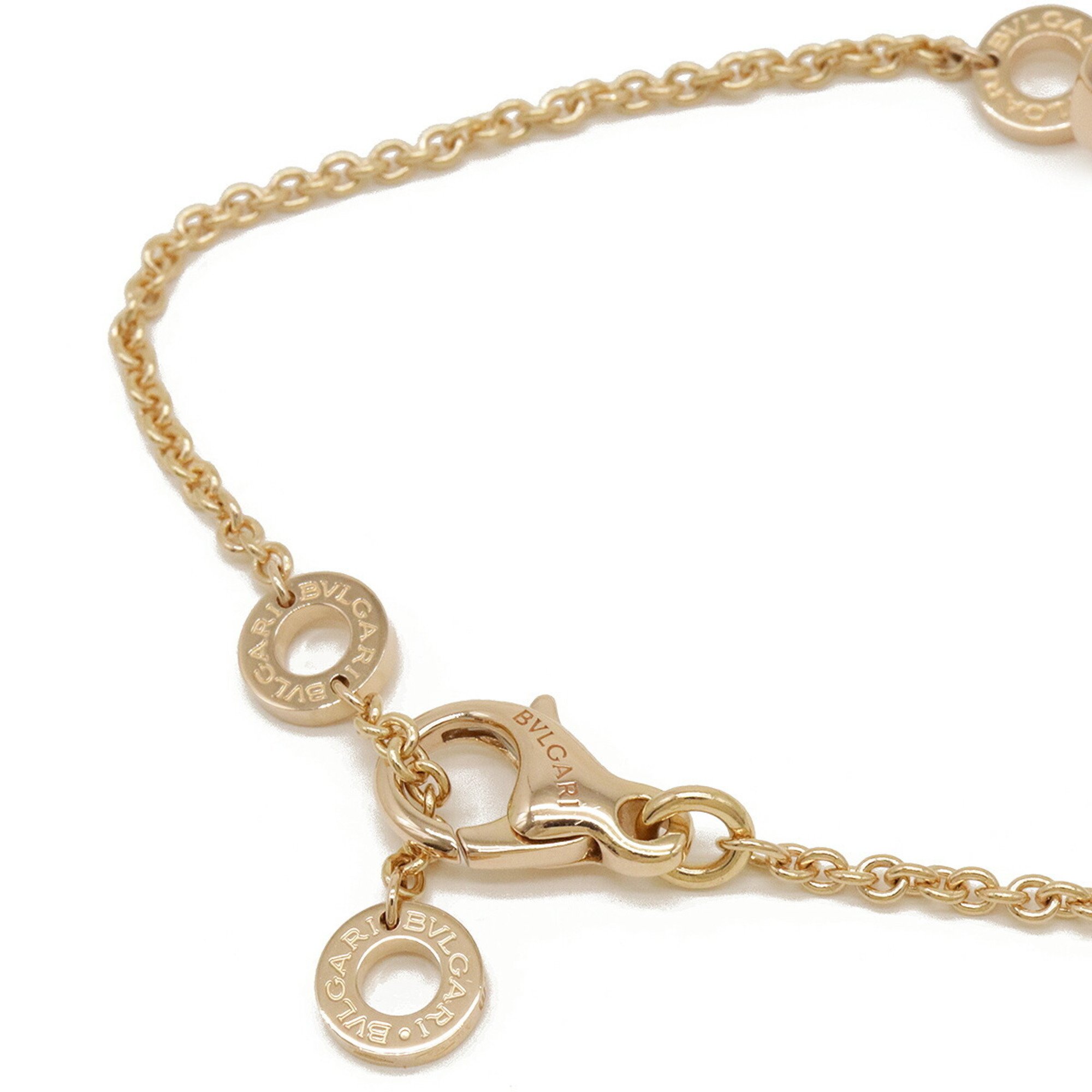 BVLGARI B.zero1 B-zero1 Bzero1 Bracelet S/M K18PG 750PG Pink Gold White Ceramic 354812