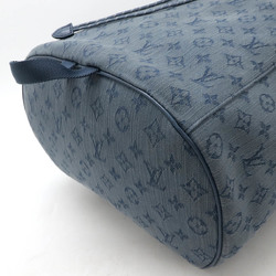 LOUIS VUITTON Louis Vuitton Monogram Denim Chalk Backpack Rucksack Shoulder Bag Navy M44617