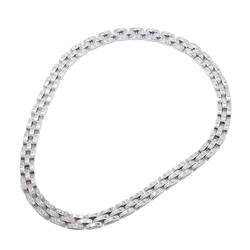 Cartier Maillon Panthere Diamond Necklace 40cm K18 WG White Gold 750