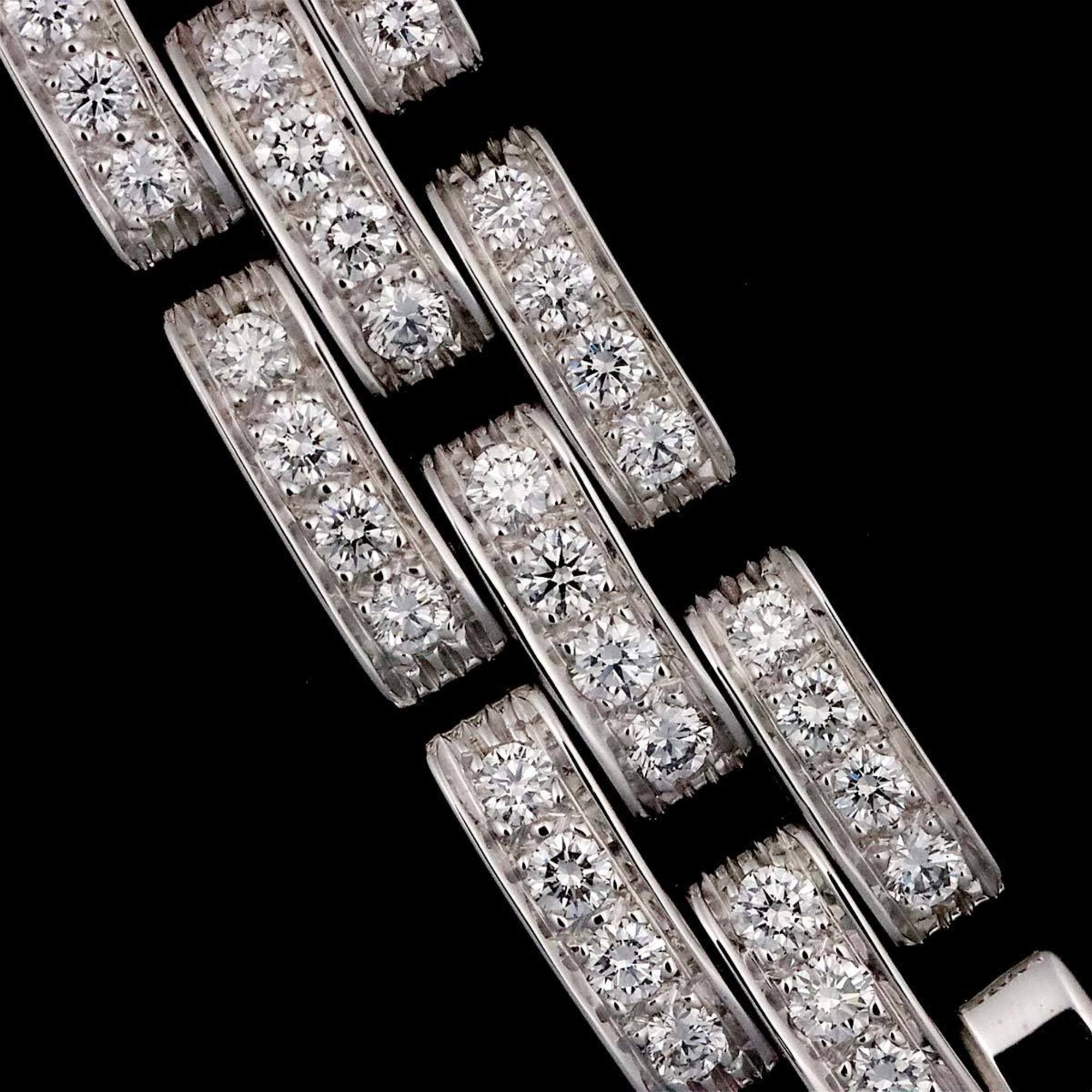 Cartier Maillon Panthere Diamond Necklace 40cm K18 WG White Gold 750