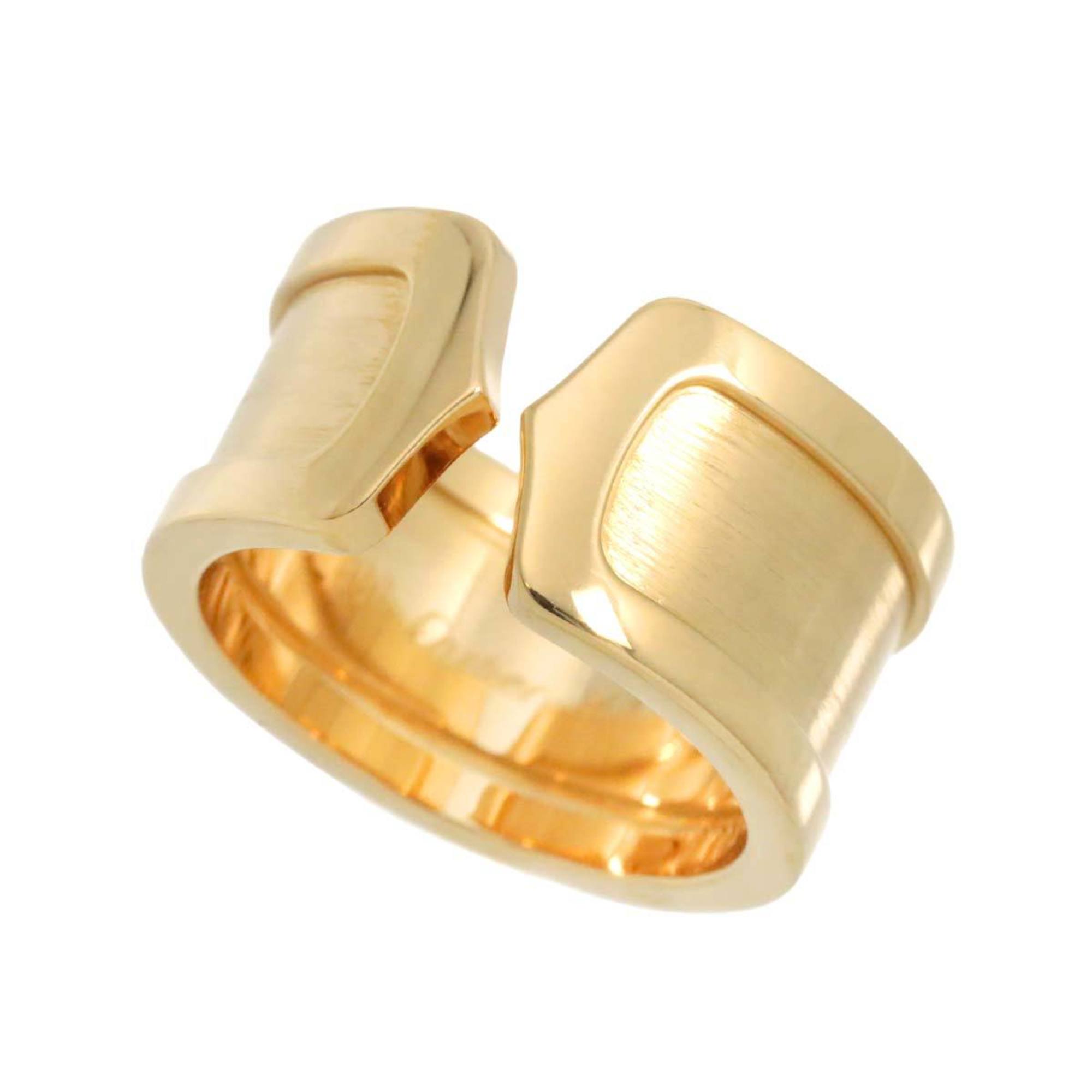 Cartier C2 #49 Ring K18 YG Yellow Gold 750 2C Logo