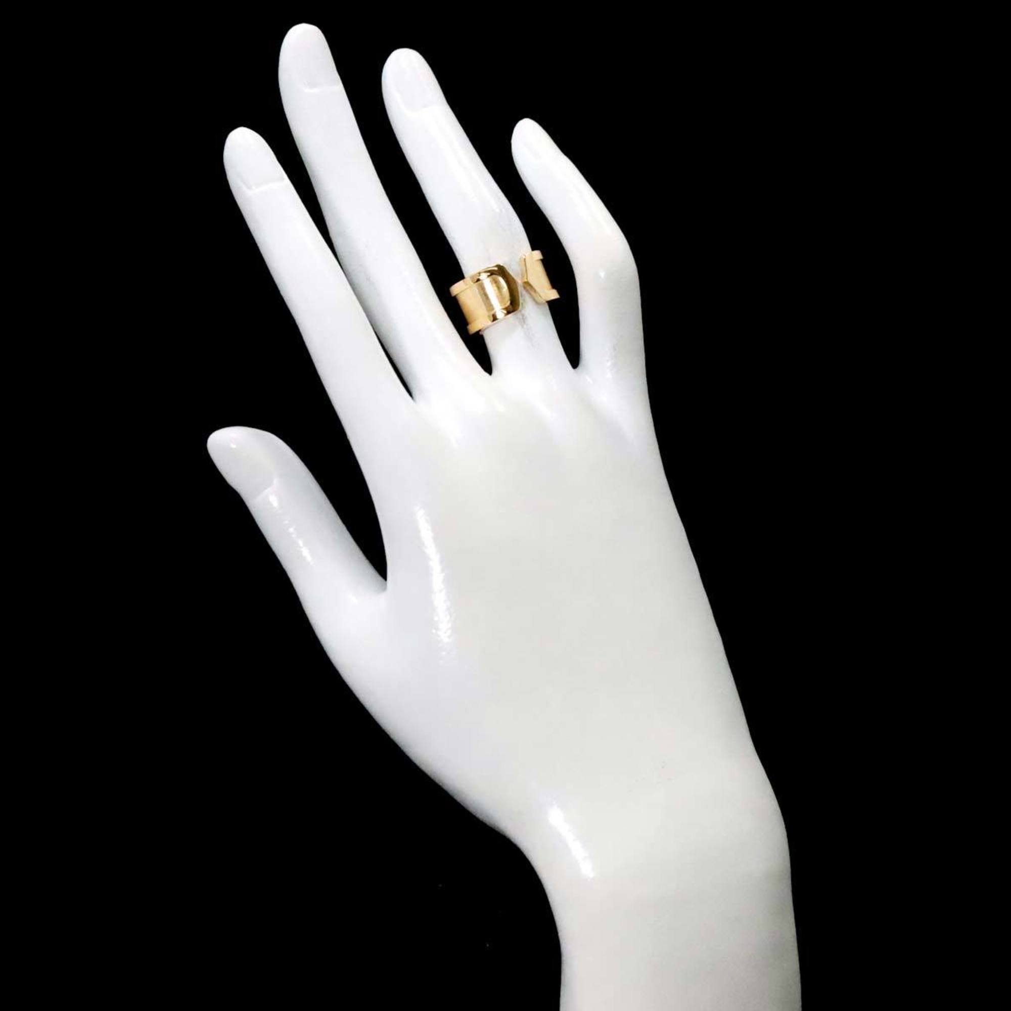 Cartier C2 #49 Ring K18 YG Yellow Gold 750 2C Logo