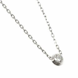 Cartier Amour Diamond Necklace LM 41cm K18 WG White Gold 750 Diamant Leger d'Amour