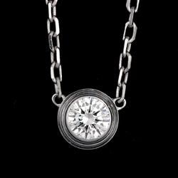 Cartier Amour Diamond Necklace LM 41cm K18 WG White Gold 750 Diamant Leger d'Amour