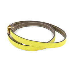 Hermes Eileen Reversible Belt, Epson Swift Etoupe Lime, X Stamp, Gold Hardware