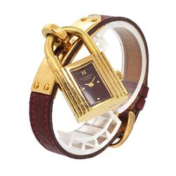 Hermes Kelly Watch Ladies' Wristwatch Bordeaux Quartz Cadena