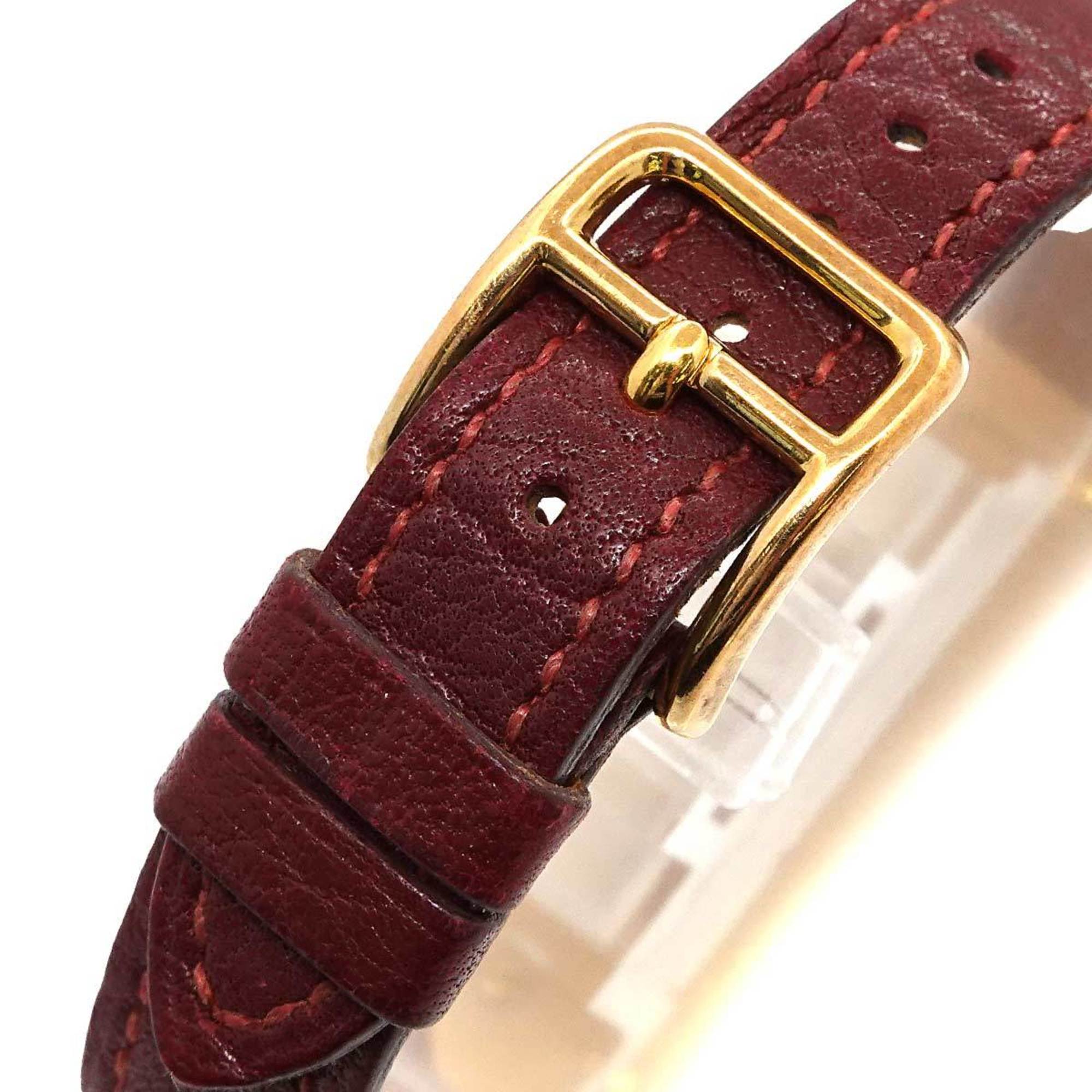 Hermes Kelly Watch Ladies' Wristwatch Bordeaux Quartz Cadena