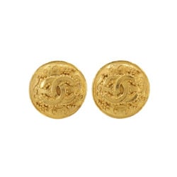 CHANEL Coco Mark Earrings Gold 96A