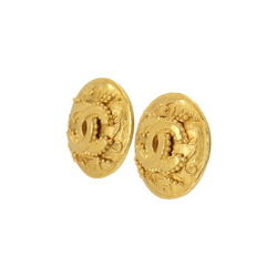 CHANEL Coco Mark Earrings Gold 96A