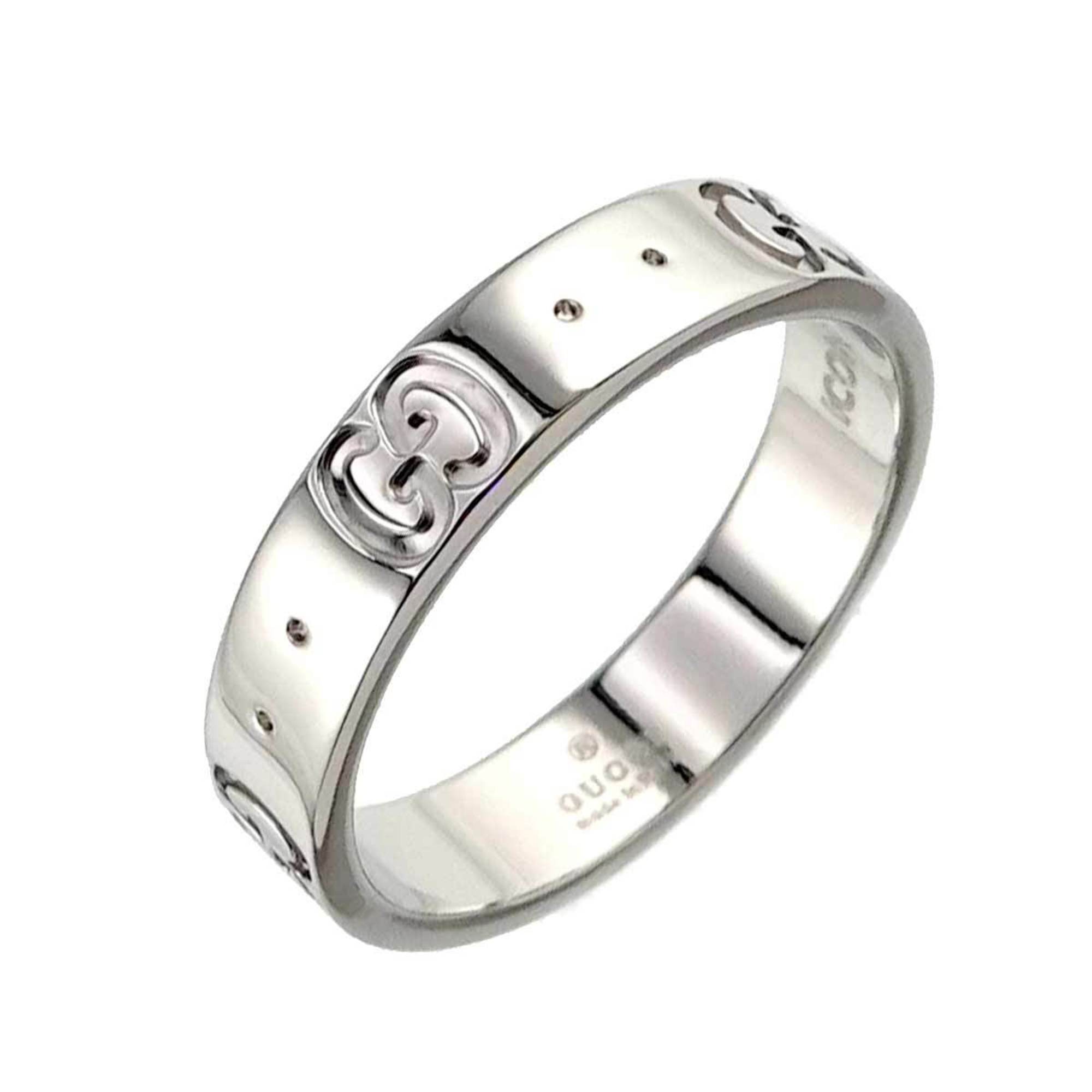 Gucci Icon #10 Ring, K18 WG White Gold 750, Ring