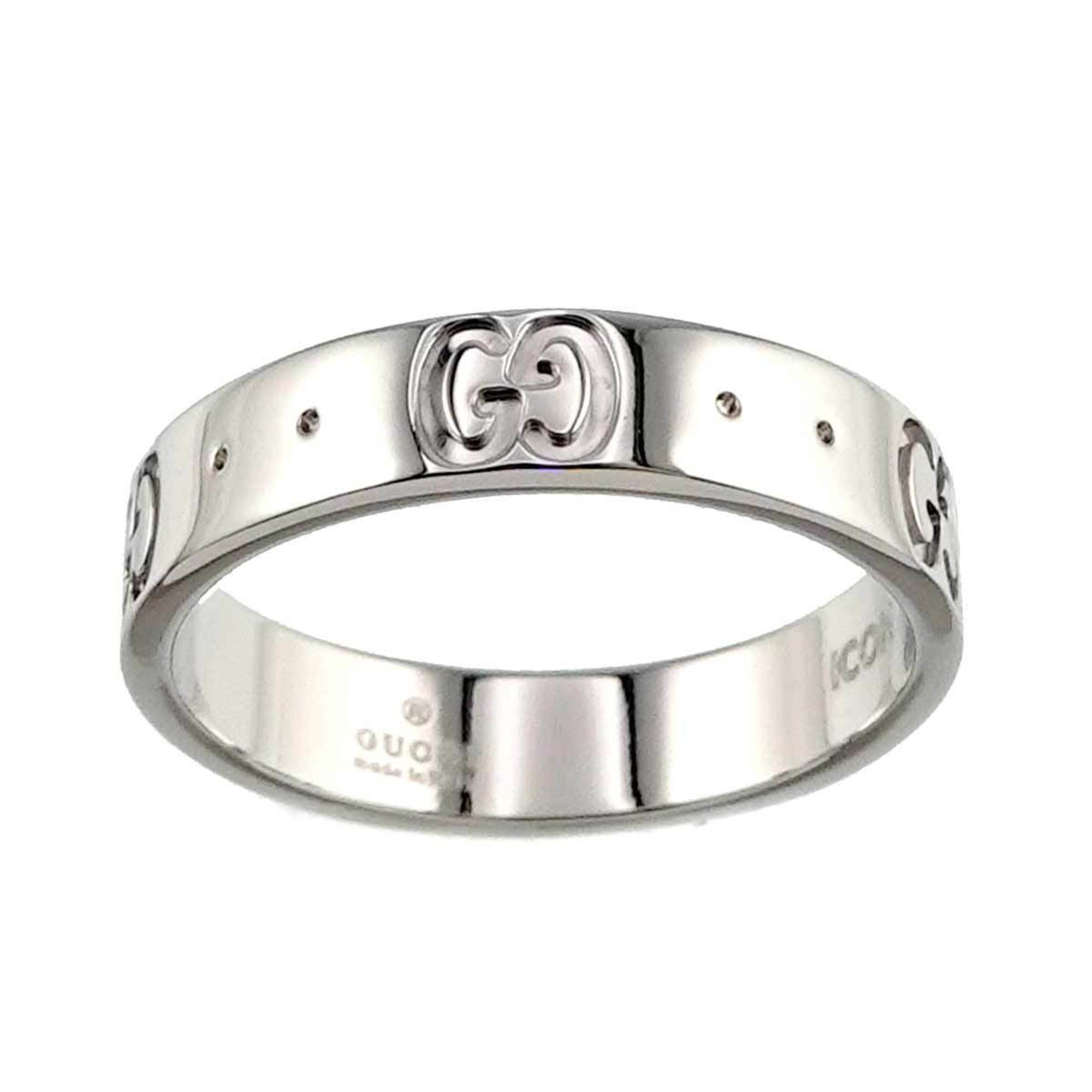 Gucci Icon #10 Ring, K18 WG White Gold 750, Ring