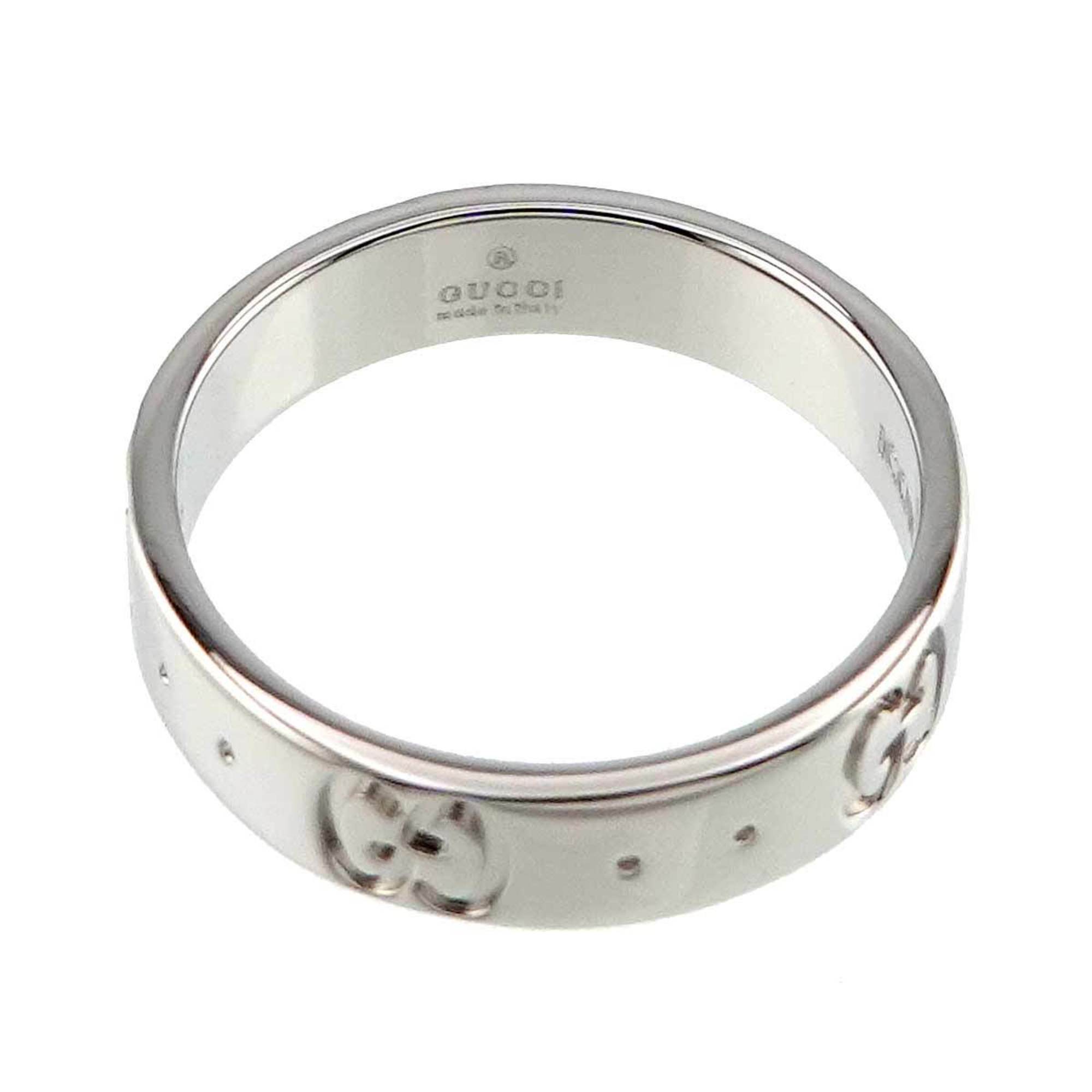 Gucci Icon #10 Ring, K18 WG White Gold 750, Ring