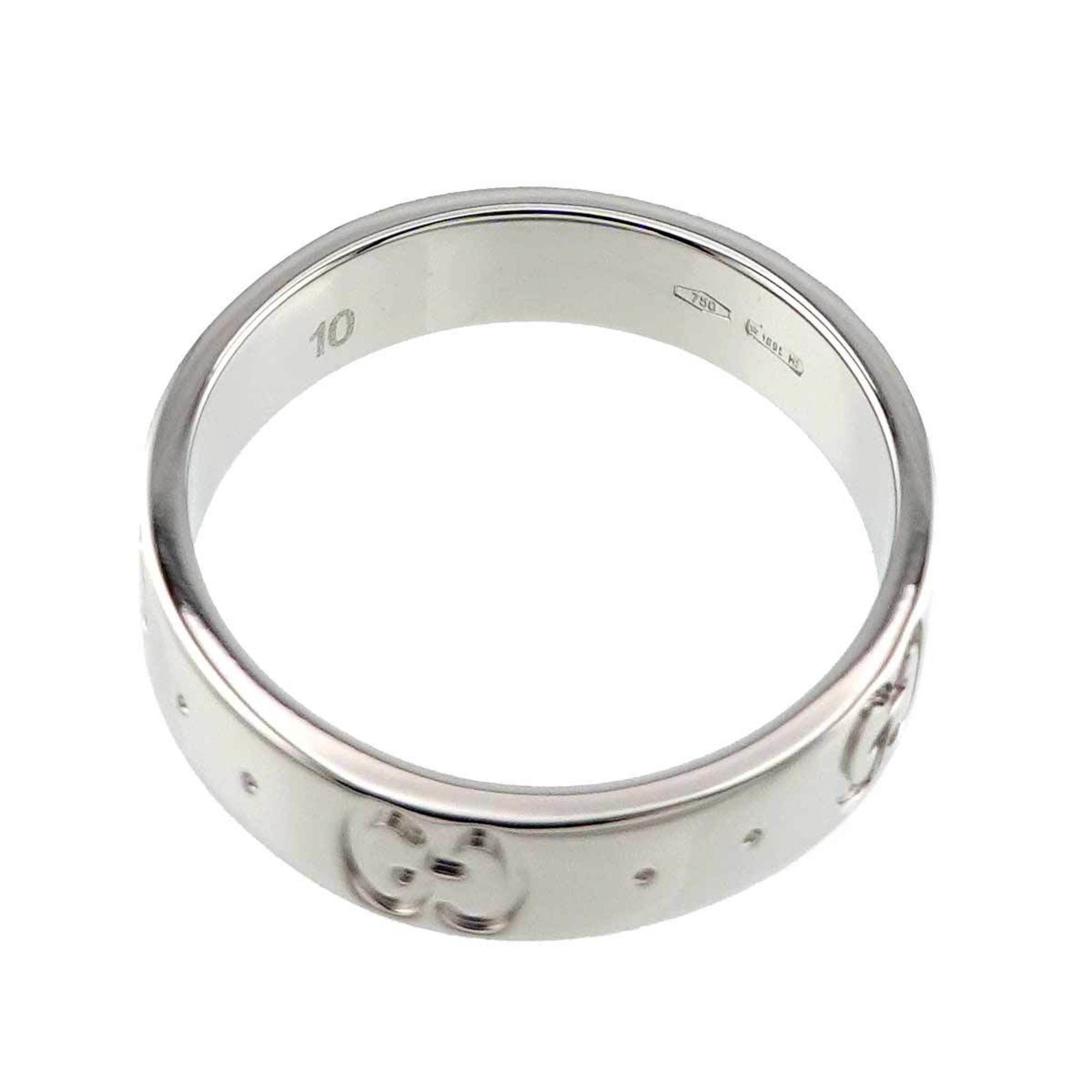 Gucci Icon #10 Ring, K18 WG White Gold 750, Ring