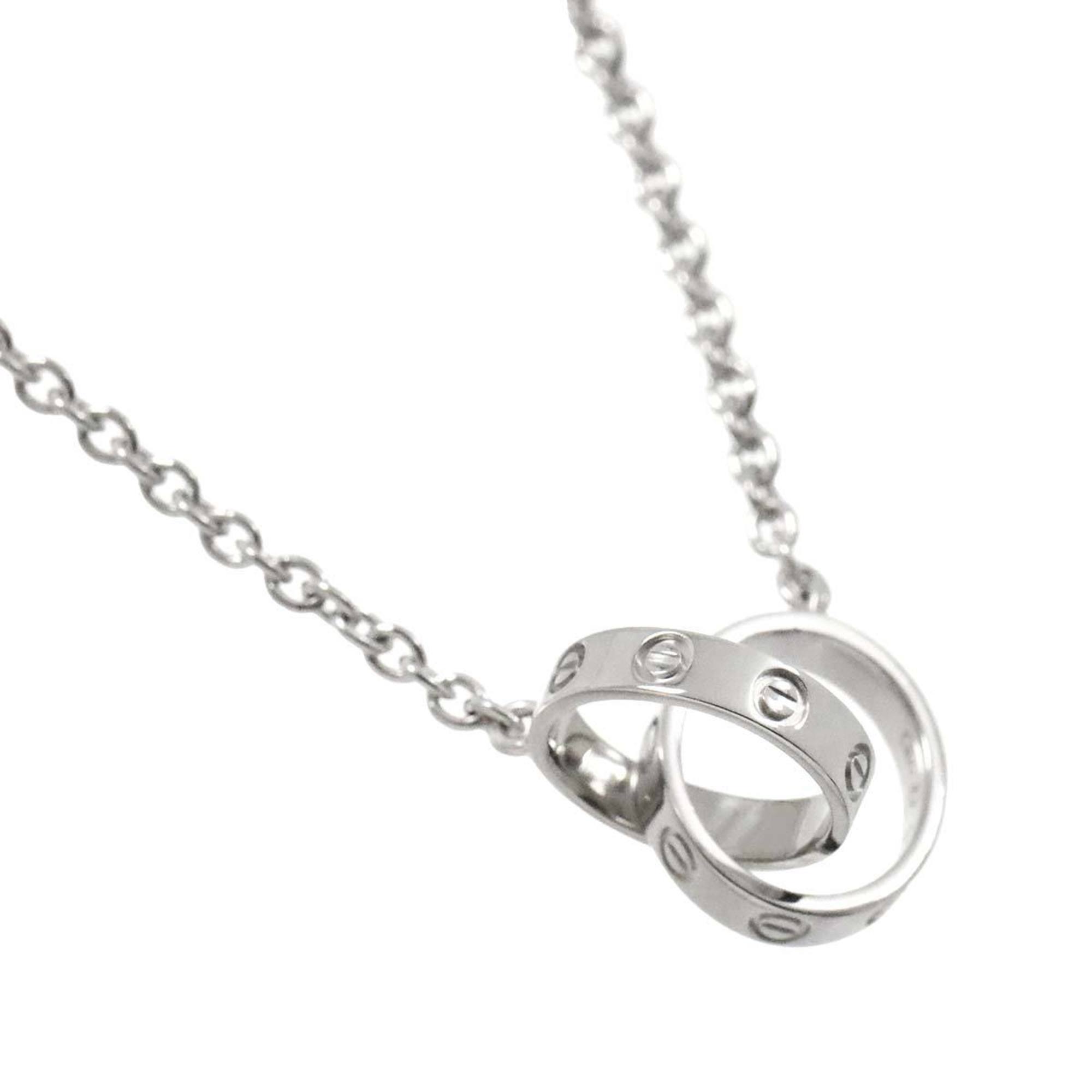 Cartier Baby Love Necklace 48cm K18 WG White Gold 750 LOVE