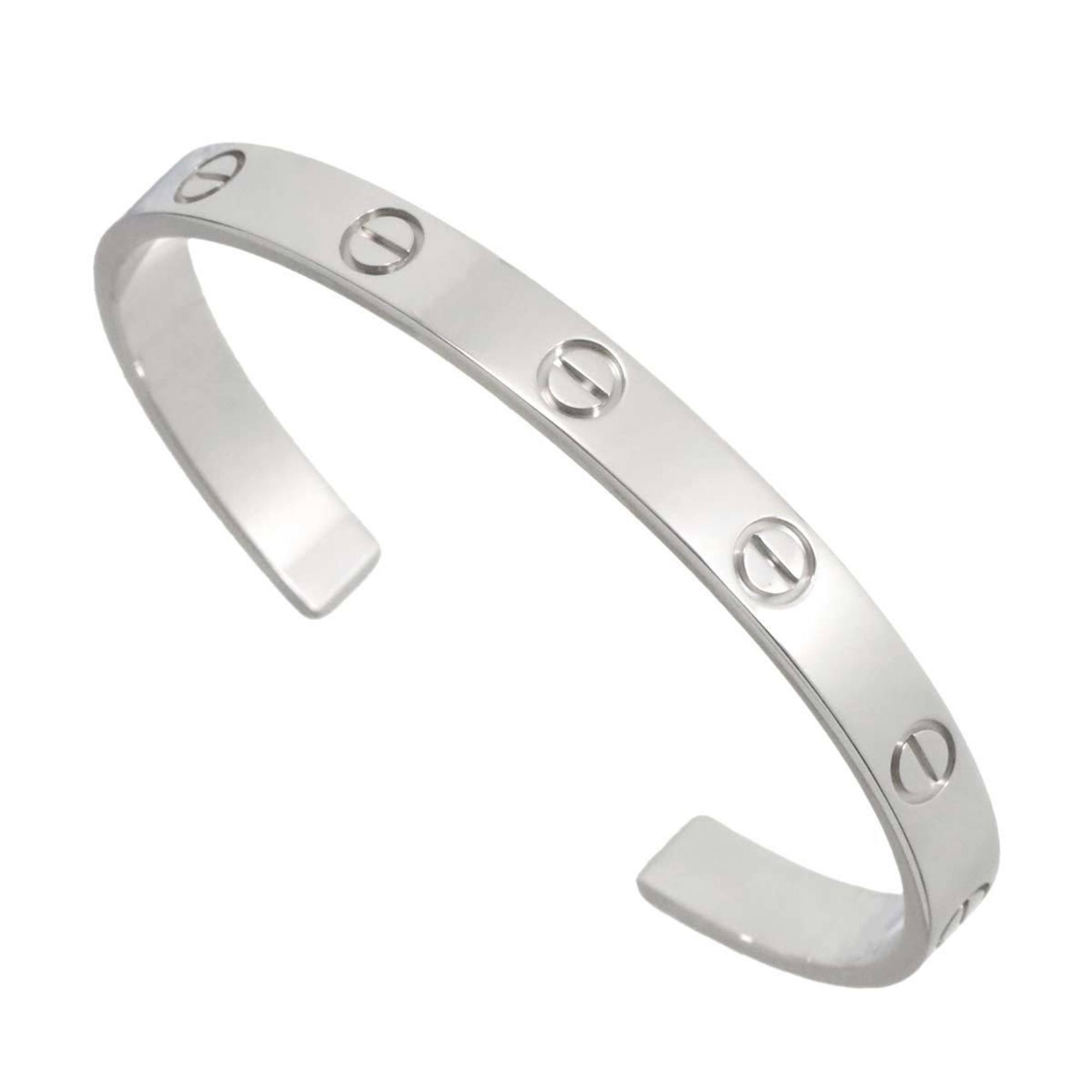 Cartier Love Bracelet #17 K18 WG White Gold 750 Bangle