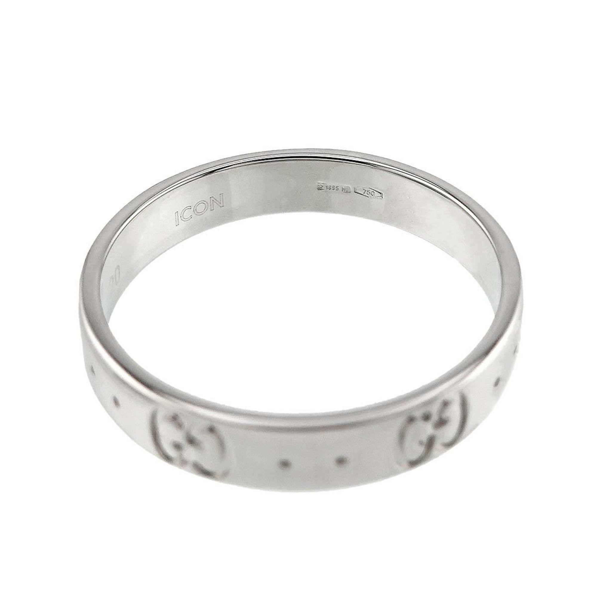 Gucci Icon #20 Ring, K18 WG White Gold 750, Ring