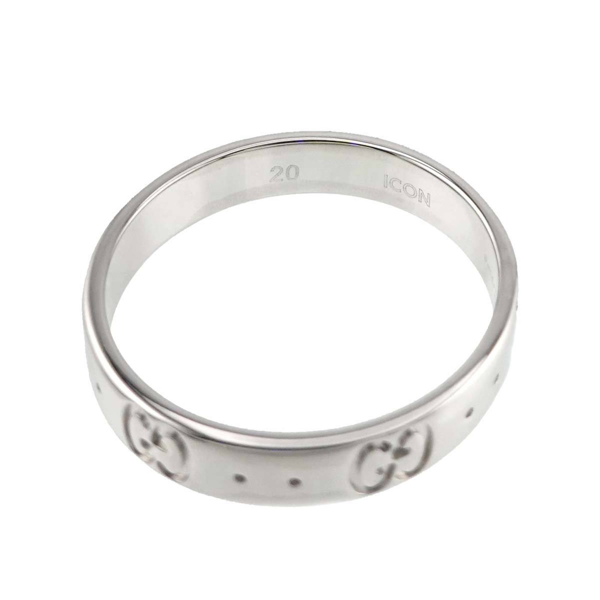 Gucci Icon #20 Ring, K18 WG White Gold 750, Ring