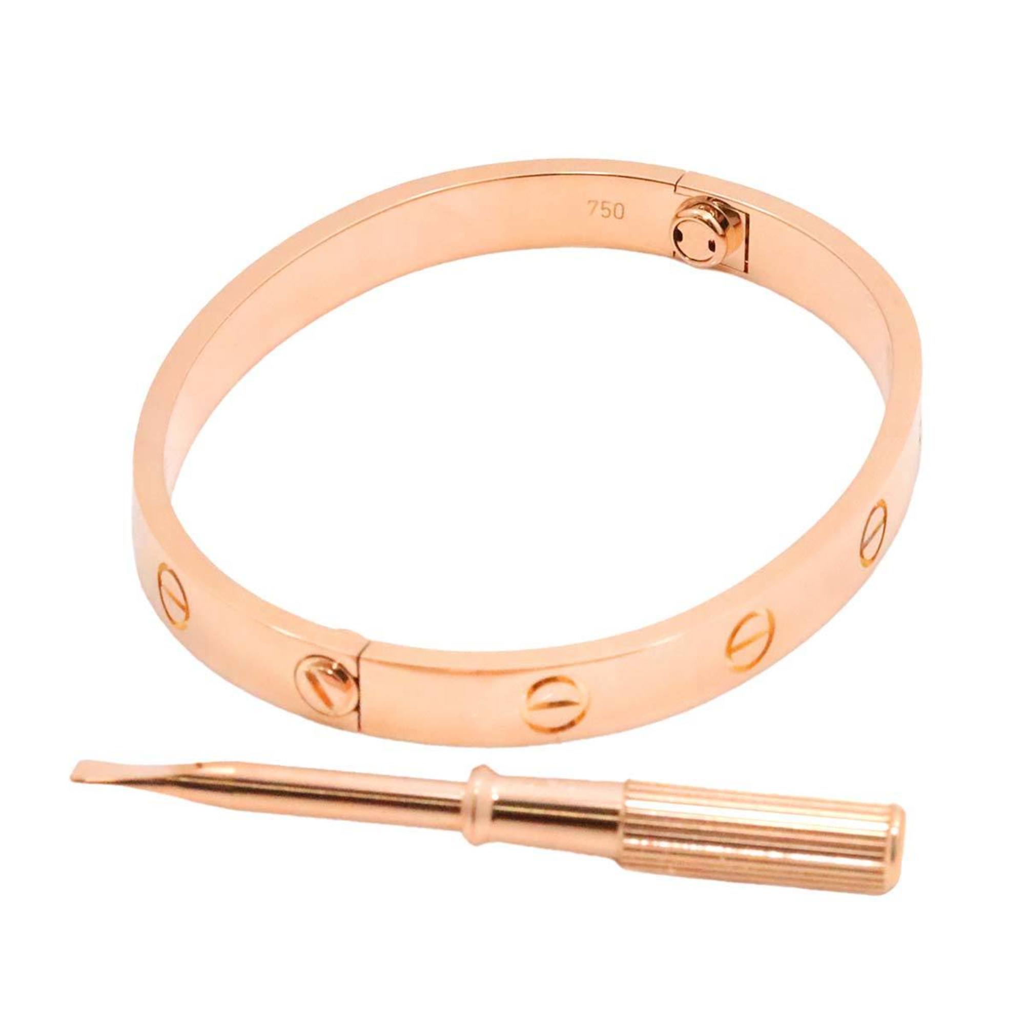 Cartier Love Bracelet #16 K18 PG Pink Gold 750 Bangle