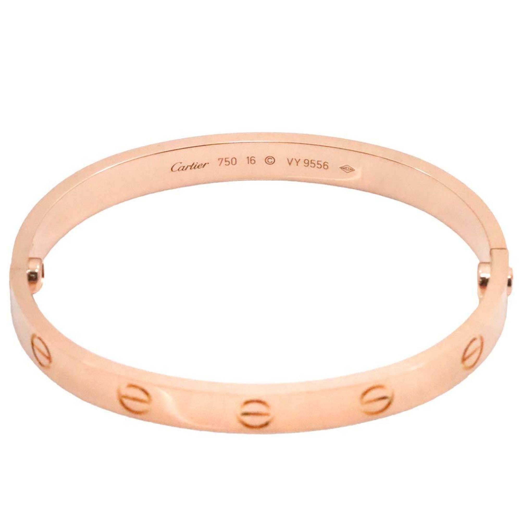 Cartier Love Bracelet #16 K18 PG Pink Gold 750 Bangle