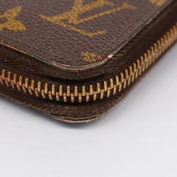 Louis Vuitton Long Wallet Monogram Zippy M60017 Brown Men's Women's