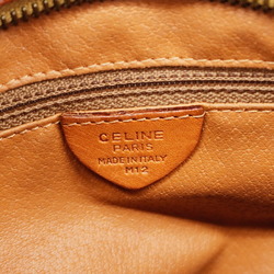 Celine Shoulder Bag Macadam Leather Brown Women's