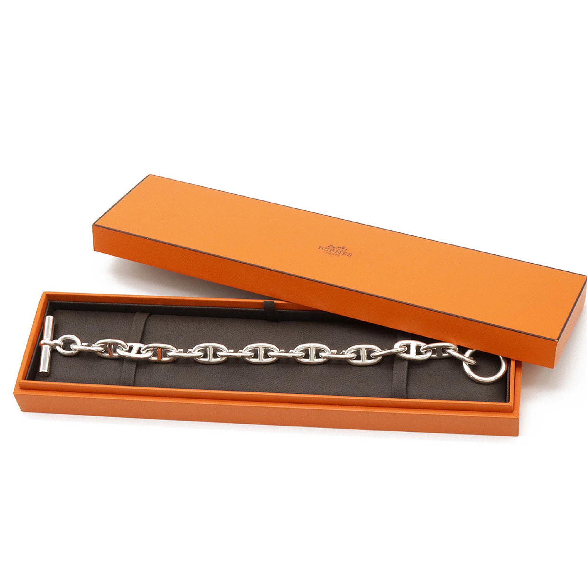 HERMES Hermes Chaine d'Ancre GM 16-link bracelet SV925 Ag925 Silver