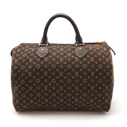 LOUIS VUITTON Louis Vuitton Monogram Run Speedy 30 Handbag Boston Bag Canvas Ebene Brown M95224