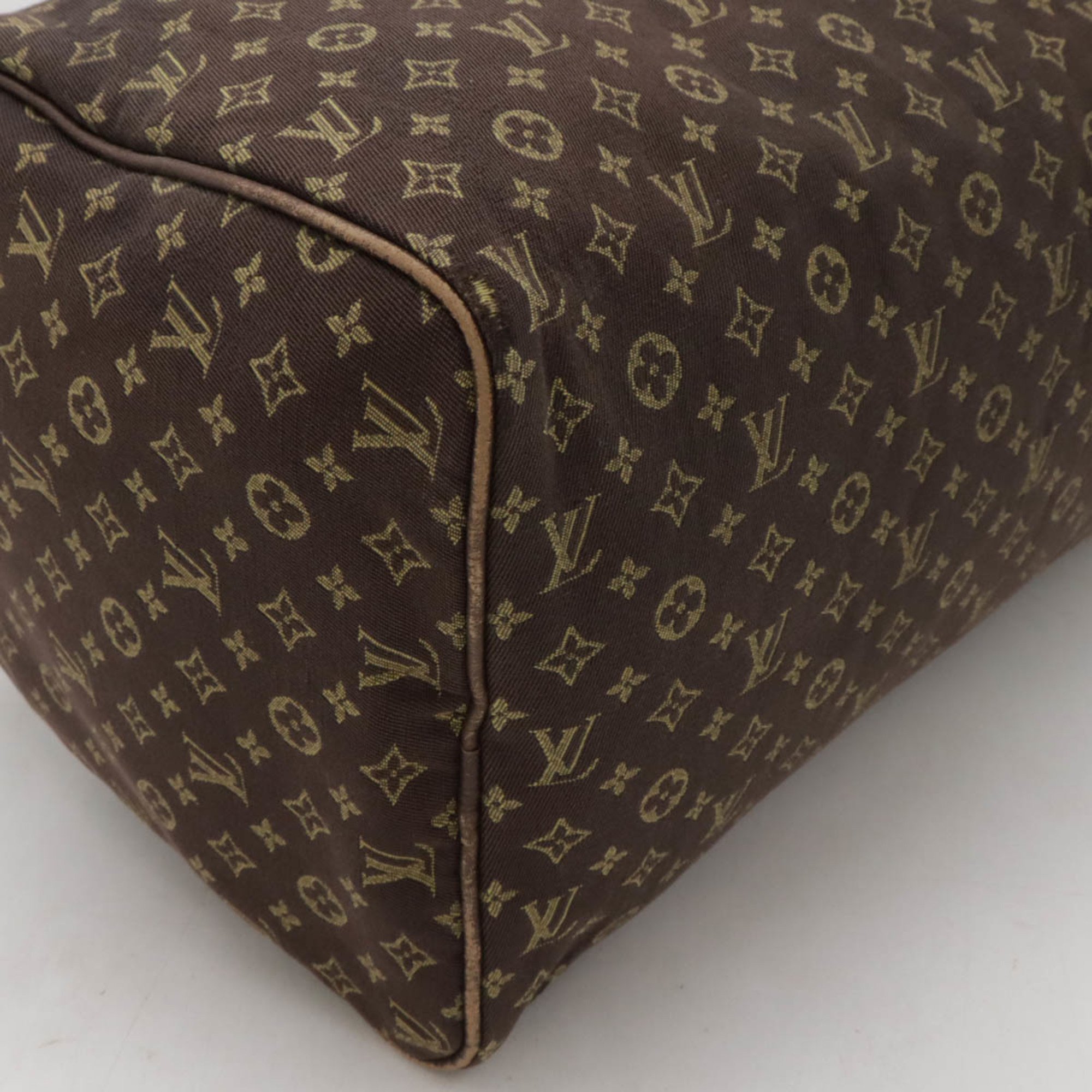 LOUIS VUITTON Louis Vuitton Monogram Run Speedy 30 Handbag Boston Bag Canvas Ebene Brown M95224