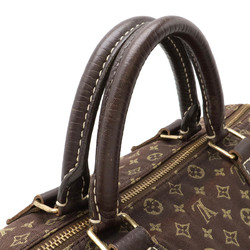 LOUIS VUITTON Louis Vuitton Monogram Run Speedy 30 Handbag Boston Bag Canvas Ebene Brown M95224