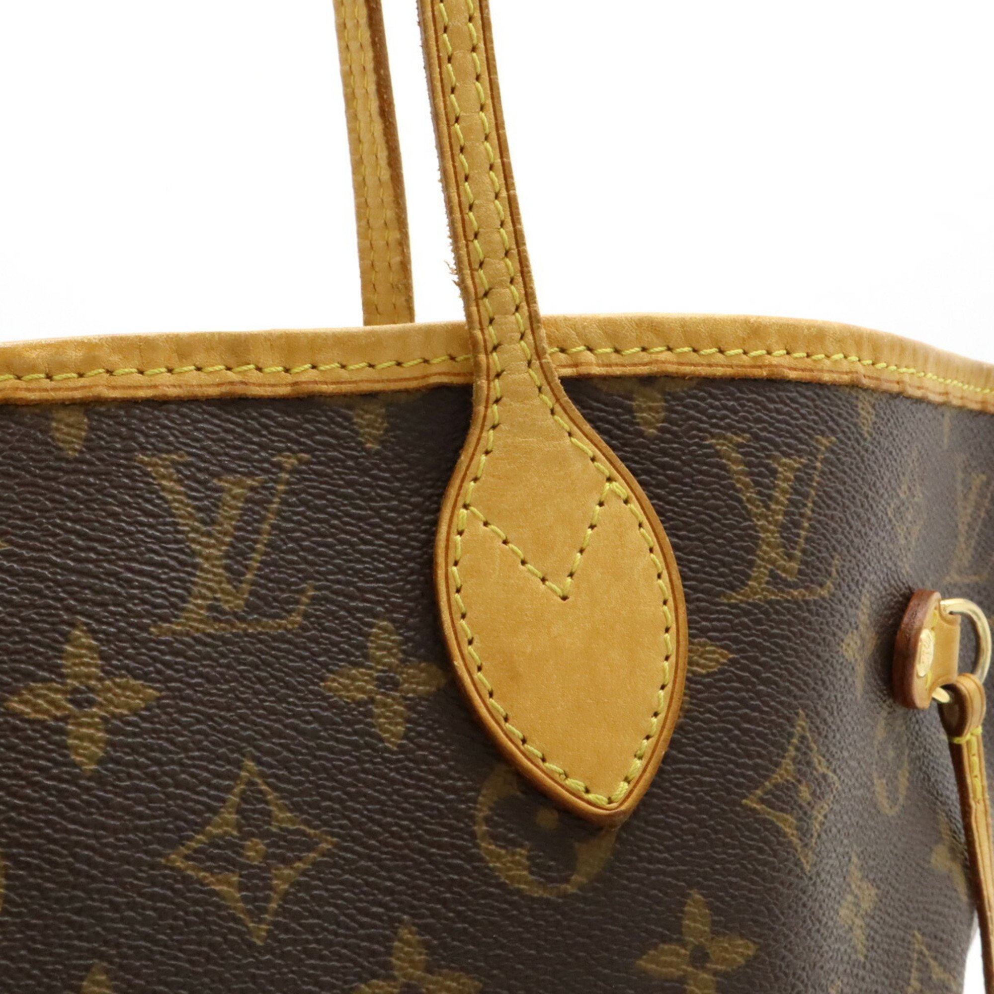 LOUIS VUITTON Louis Vuitton Monogram Neverfull MM Tote Bag Shoulder Pouch Missing M40995