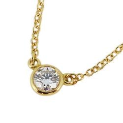 Tiffany Necklace by the Yard 1PD Diamond K18YG Yellow Gold Women's