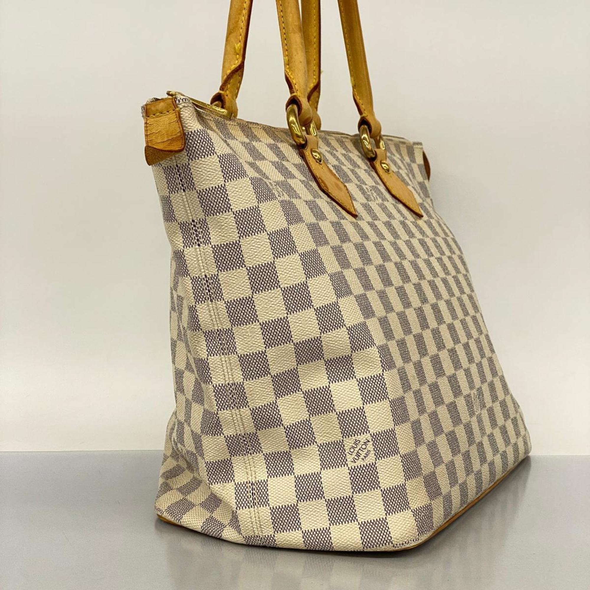 Louis Vuitton Tote Bag Damier Azur Saleya MM N51185 White Women's