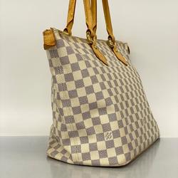 Louis Vuitton Tote Bag Damier Azur Saleya MM N51185 White Women's