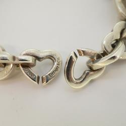 Tiffany Bracelet Heart Link K18YG Yellow Gold 925 Silver Women's