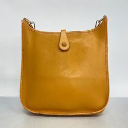 Hermes Shoulder Bag Evelyn 1PM □D Engraved Vache Natural Women's