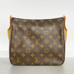 Louis Vuitton Shoulder Bag Monogram Looping MM M51146 Brown Women's