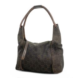 Gucci Shoulder Bag GG Canvas 101333 Brown Women's