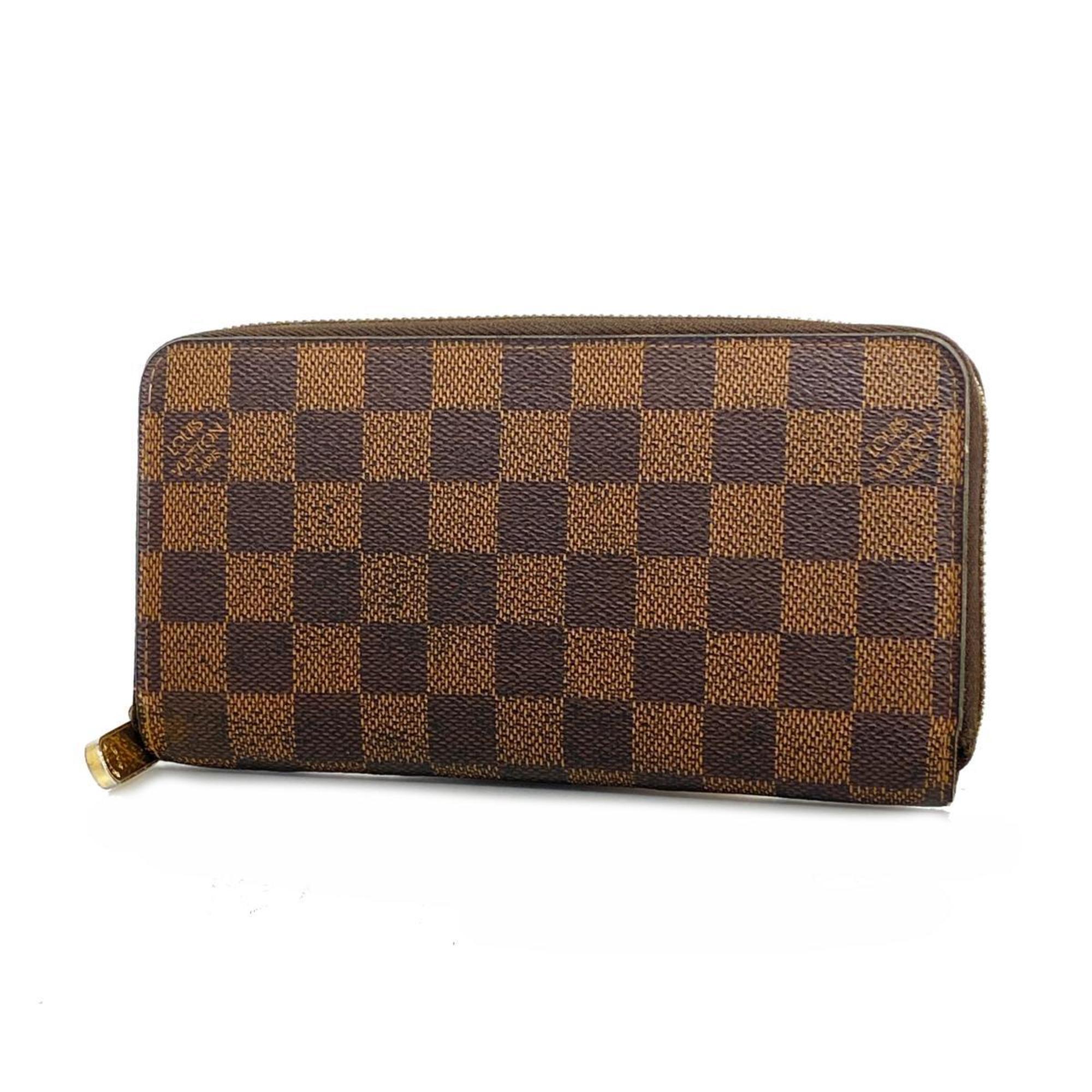 Louis Vuitton Long Wallet Damier Zippy N60015 Ebene Ladies