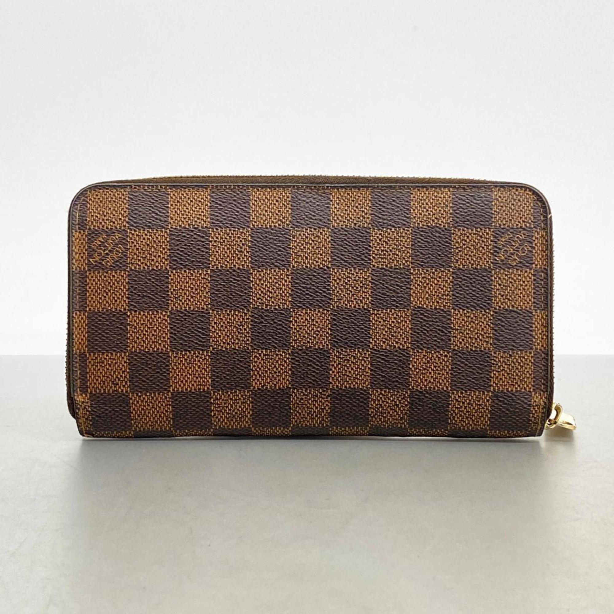 Louis Vuitton Long Wallet Damier Zippy N60015 Ebene Ladies