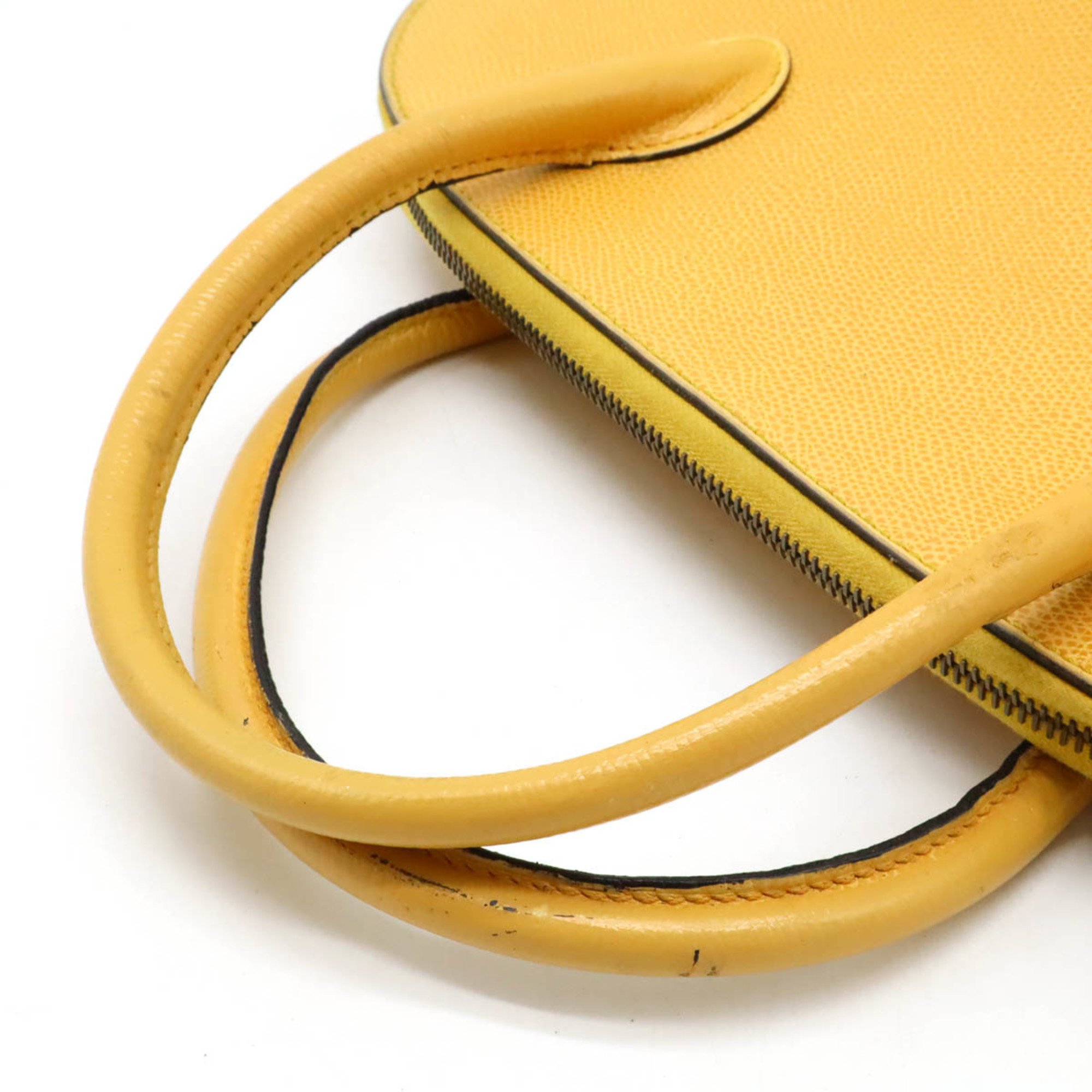 CELINE Celine handbag tote bag shoulder leather yellow