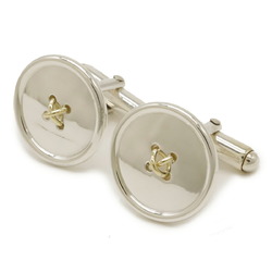 TIFFANY&Co. Tiffany Button Motif Cufflinks SV925 Silver 750 K18 Gold